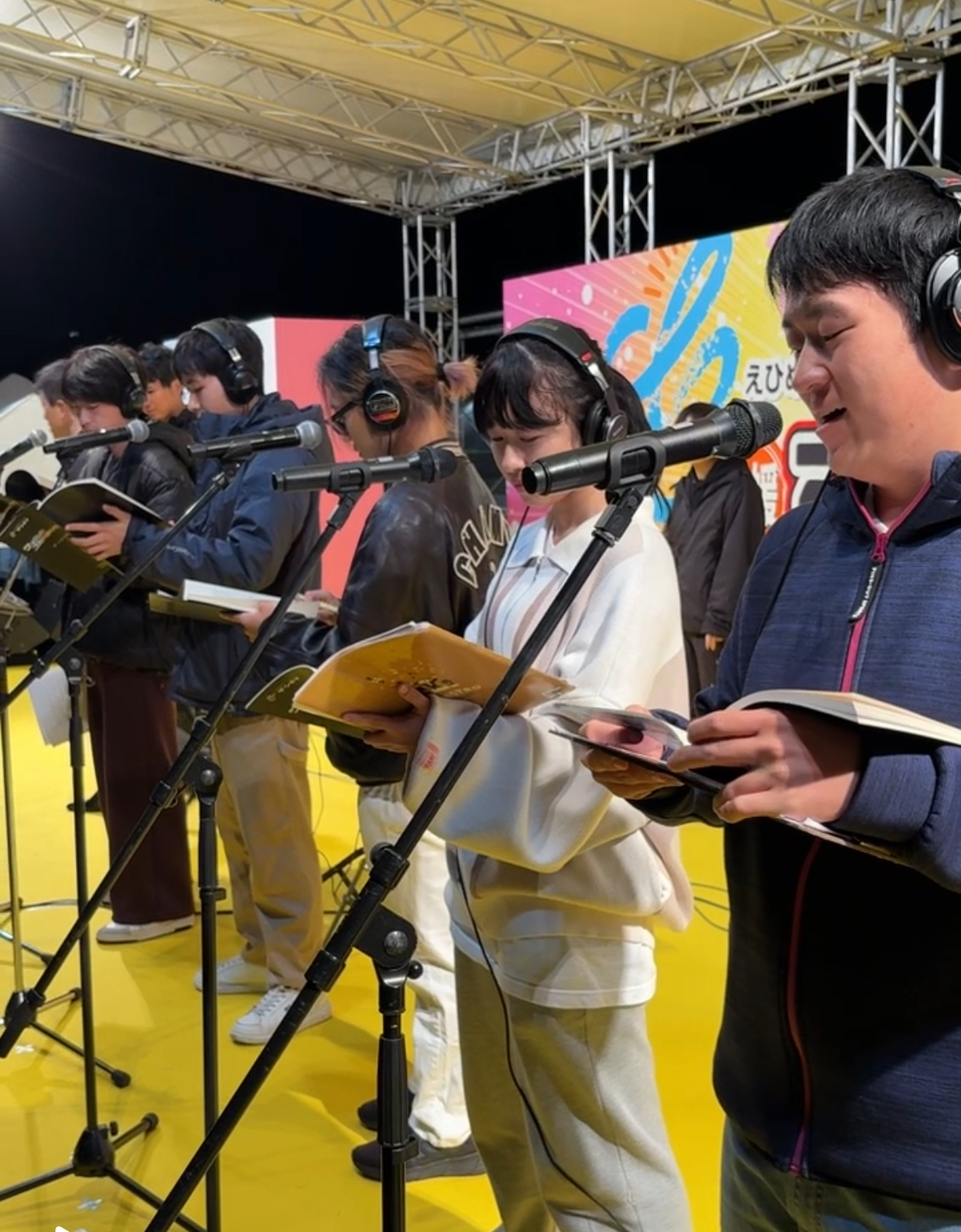 イメージ：【声優タレント科】高橋広樹さんアテレコライブ　リハーサル中です