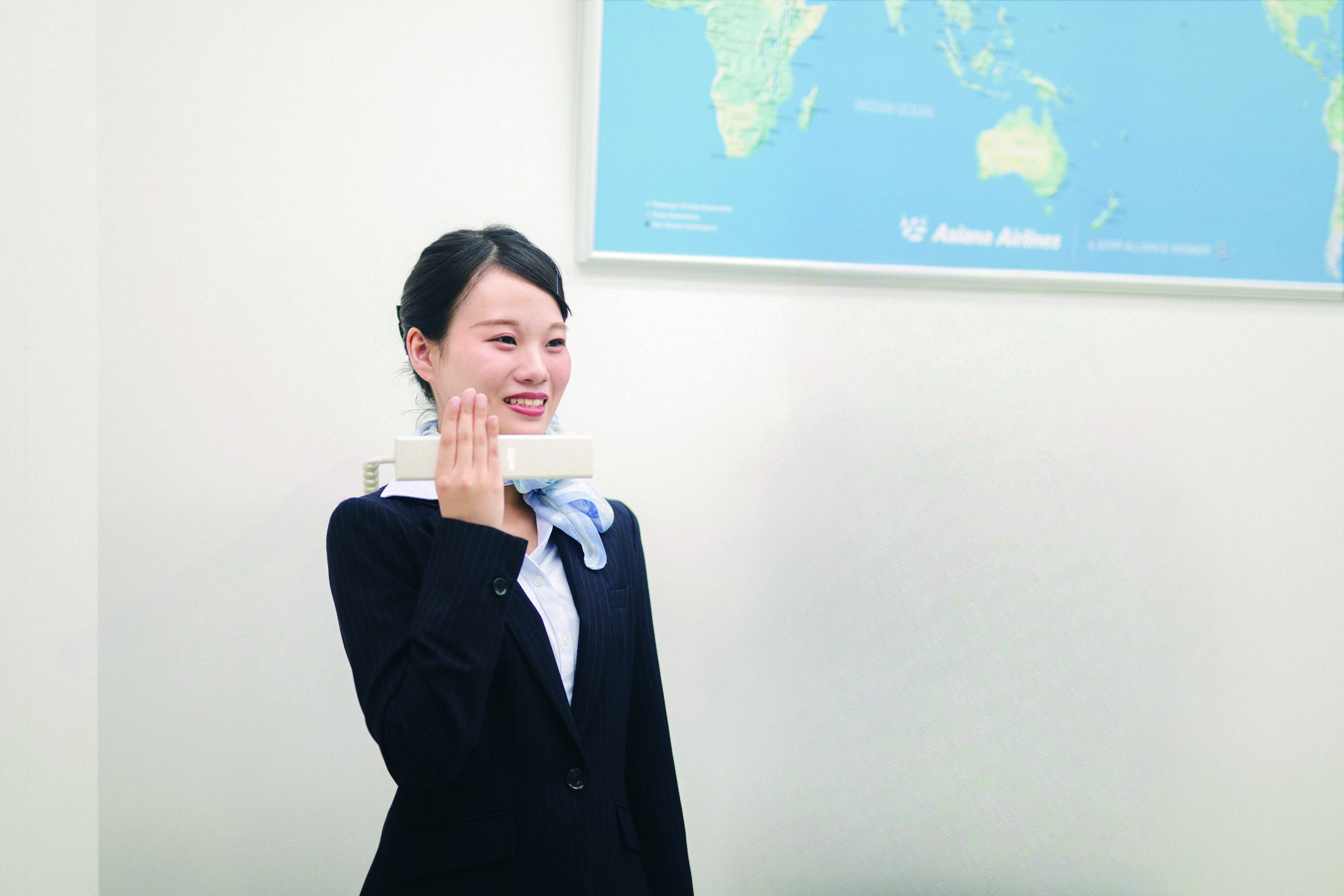 外国語学科 キャビンアテンダントのアナウンスに挑戦してみよう🎵