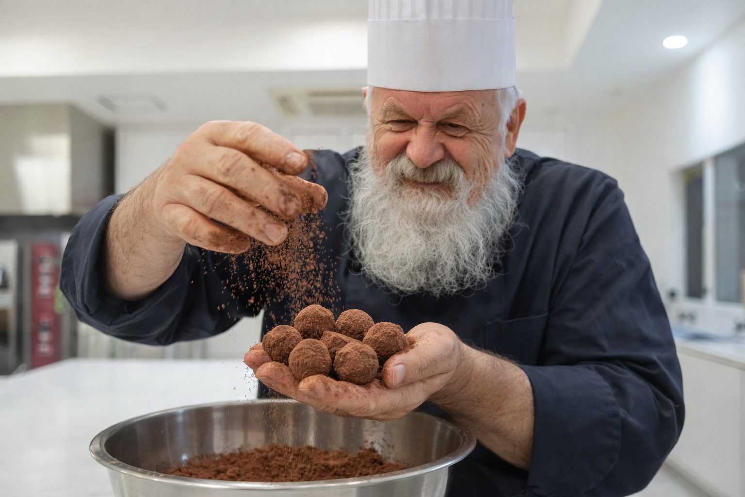 パティシエ・ブランジェ科 バレンタインチョコスペシャル❤トリュフチョコづくり！